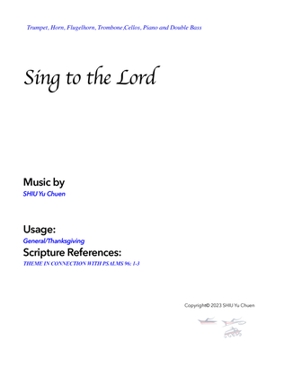 Sing to the Lord