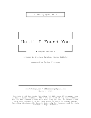 Book cover for Until I Found You