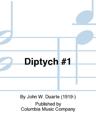 Book cover for Diptych No. 1