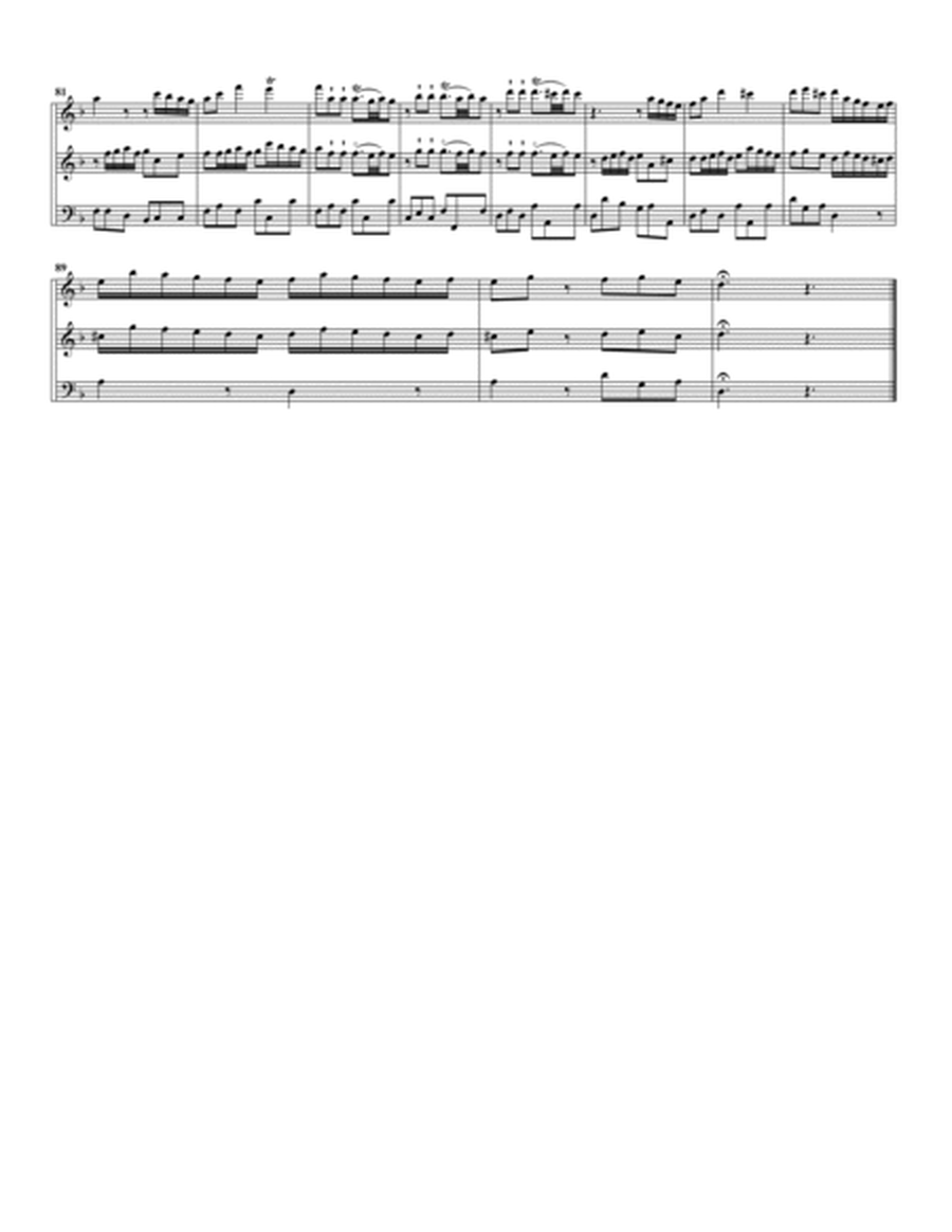 Trio sonata TWV 42:c2 (Essercizii musici, trio no.1) (arrangement for 3 recorders)