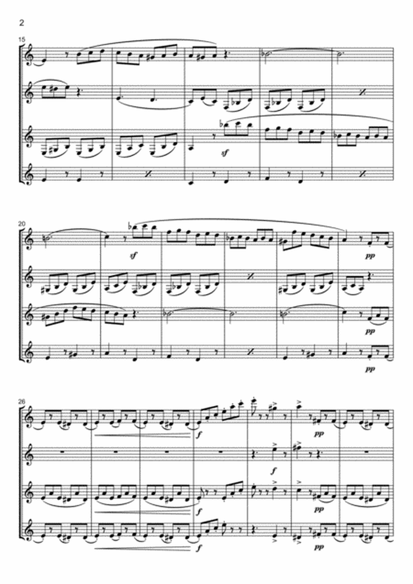 LA DANZA - Gioachino Rossini | Clarinet Quartet image number null