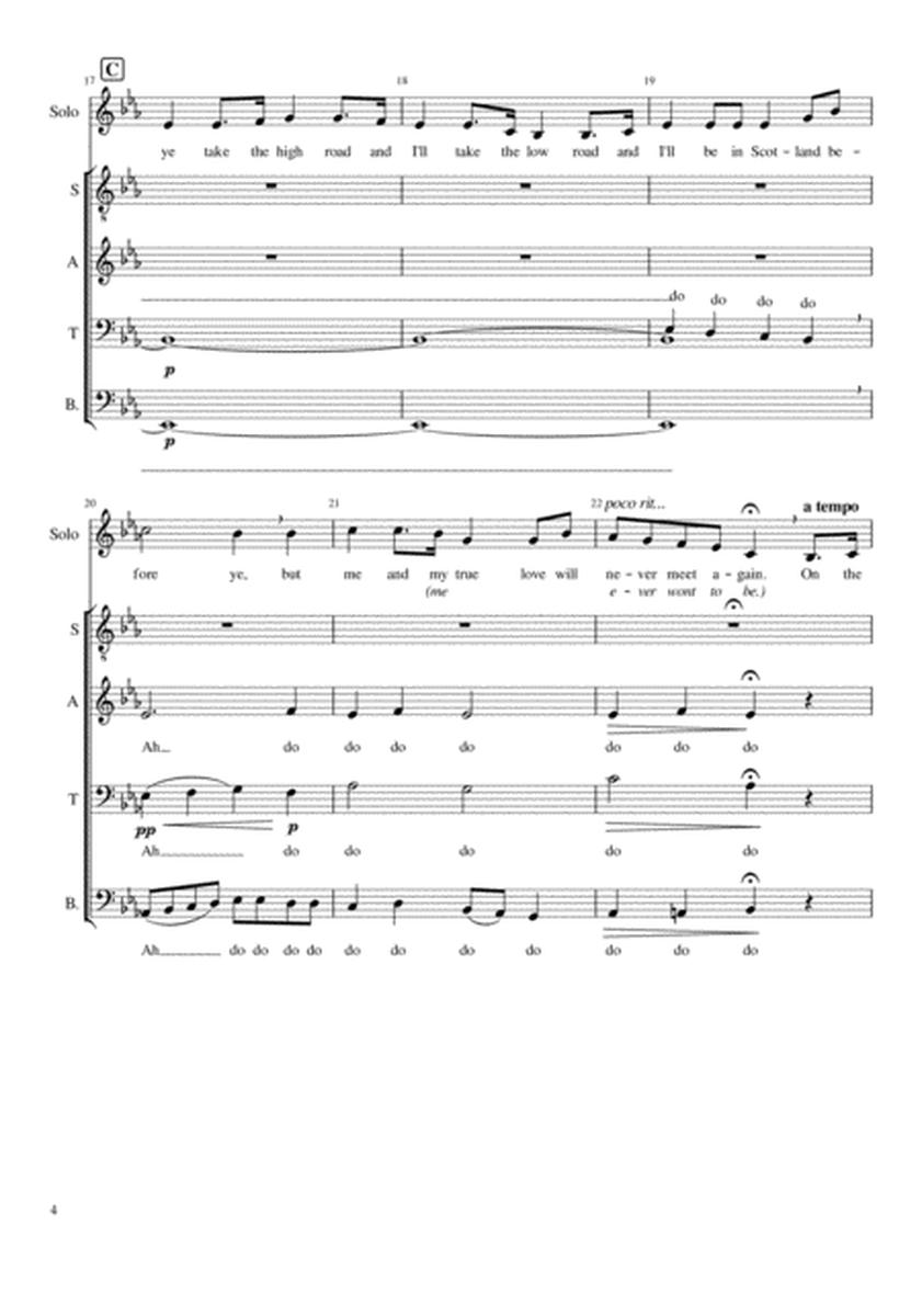 Loch Lomond (SATB) image number null