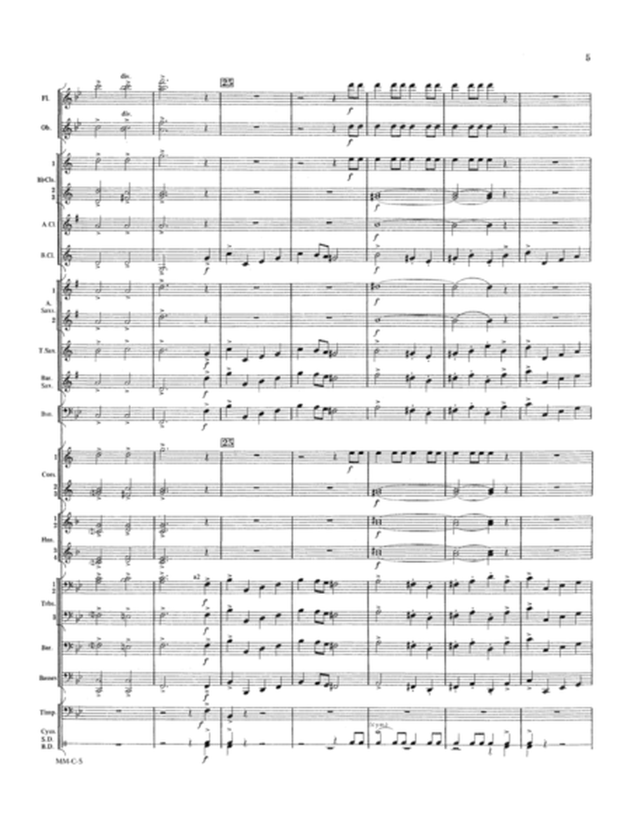 Marche Militaire Francaise Conductor's Score