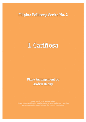 Book cover for Cariñosa - arranged for Piano Solo