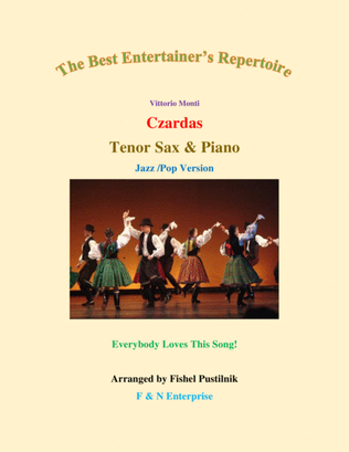 Book cover for "Czardas" for Tenor Sax and Piano