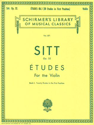 Book cover for Etudes, Op. 32 – Book 1