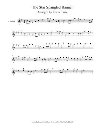 Book cover for The Star Spangled Banner - Alto Sax