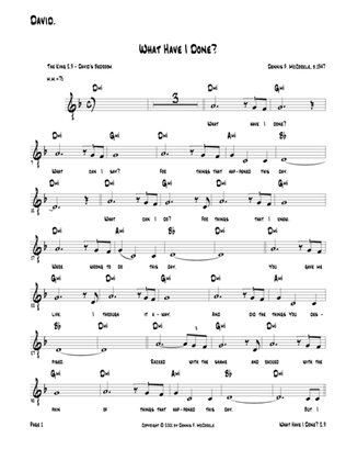 What Have I Done (King David) from "The Kings" - ACT 2:Song 8