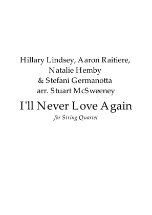 Book cover for I'll Never Love Again