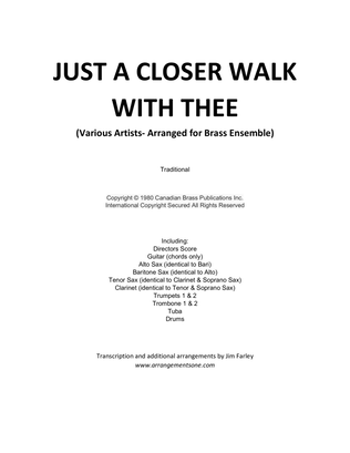 Just A Closer Walk With Thee