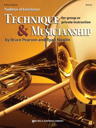 Book cover for Tradition of Excellence: Technique and Musicianship - Bb Bass Clarinet