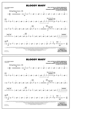 Book cover for Bloody Mary (arr. Paul Murtha) - Aux Percussion