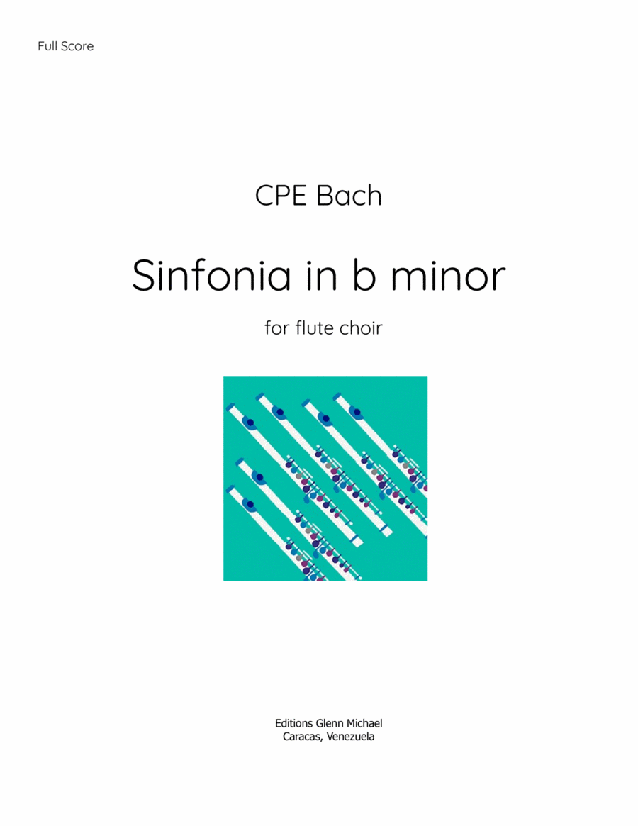 Sinfonia in B minor for Flute Choir image number null