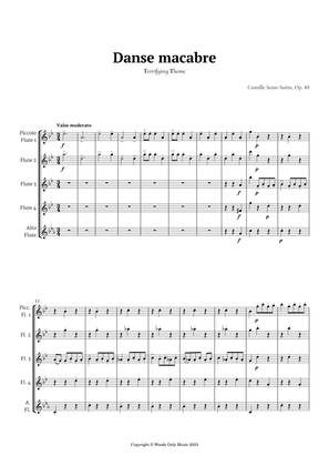 Book cover for Danse Macabre by Camille Saint-Saens for Flute Quintet