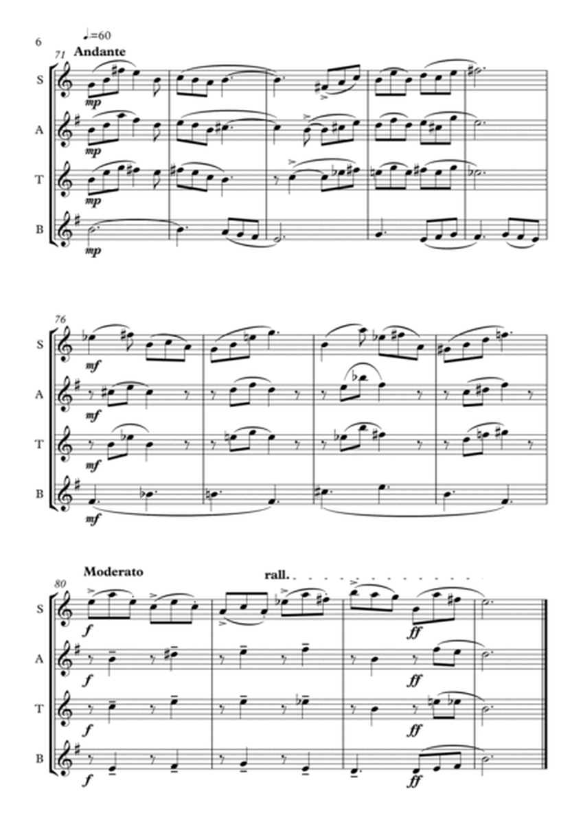Tabby - Saxophone Quartet image number null