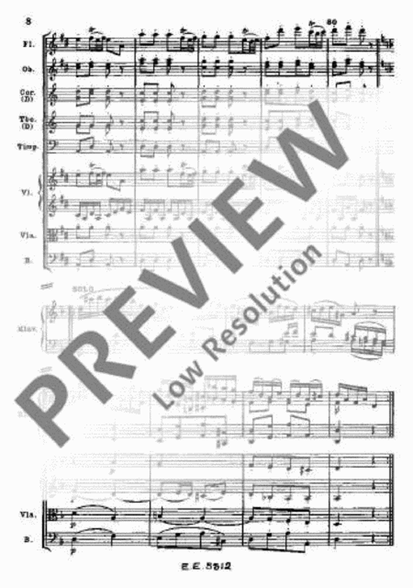 Concert Rondo D major by Wolfgang Amadeus Mozart Orchestra - Digital Sheet Music