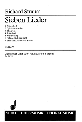 Sieben Vierstimmige Lieder O. Op. Av. 67