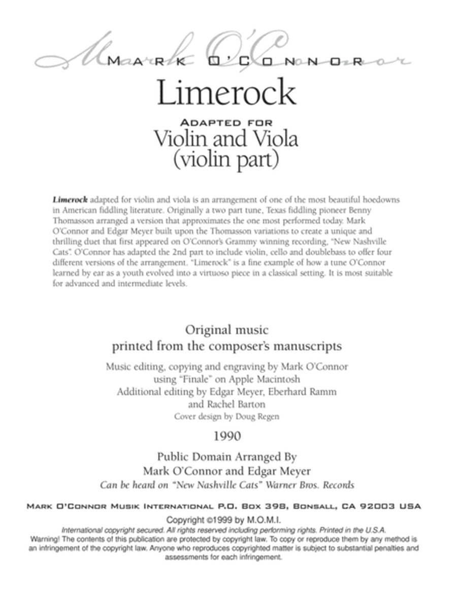 Limerock (violin part - vln, vla) image number null