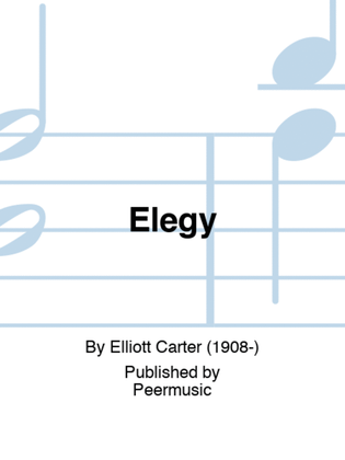 Book cover for Elegy