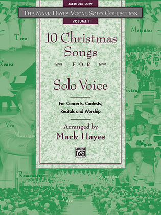 Book cover for Mark Hayes Vocal Solo Collection: 10 Christmas Songs for Solo Voice - Medium Low (Book Only)