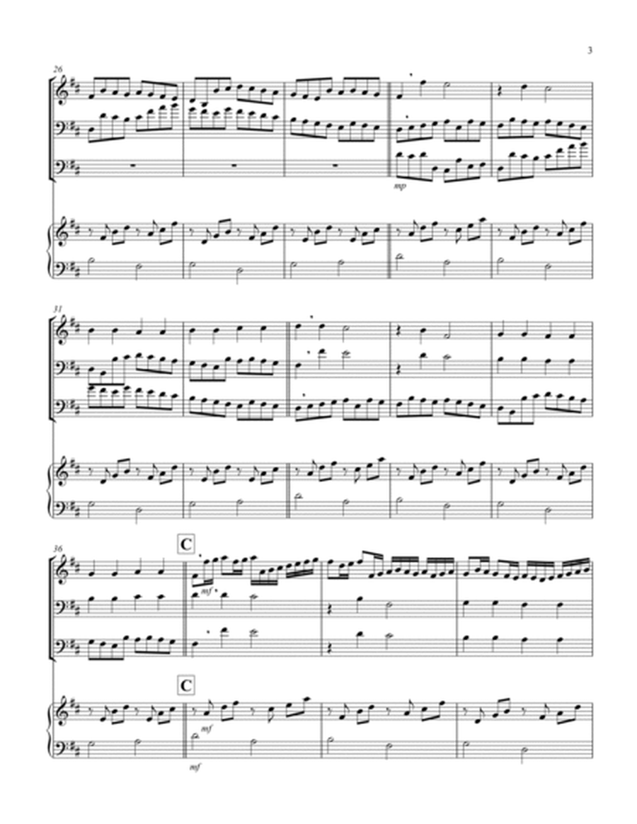 Canon in D (Pachelbel) (D) (String Trio - 1 Viola, 1 Cello, 1 Double Bass), Keyboard)