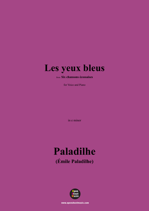 Paladilhe-Les yeux bleus,in e minor