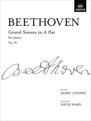 Book cover for Grand Sonata in A flat major, Op. 26