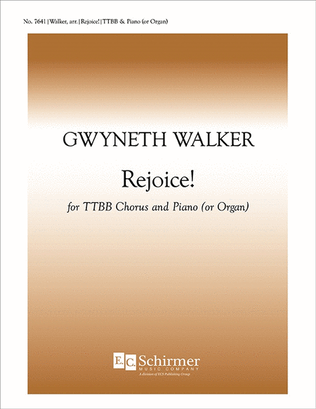 Book cover for Rejoice! (TTBB Piano/Choral Score)