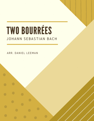 Book cover for Two Bourrees for Flute & Piano
