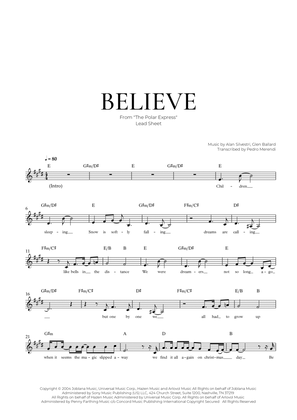 Book cover for Believe