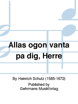 Book cover for Allas ogon vanta pa dig, Herre