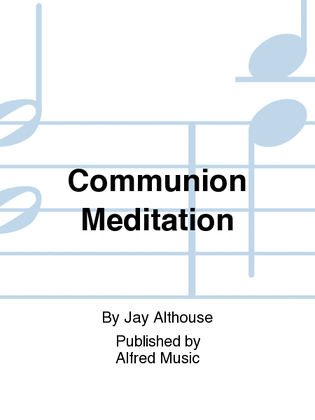 Book cover for Communion Meditation