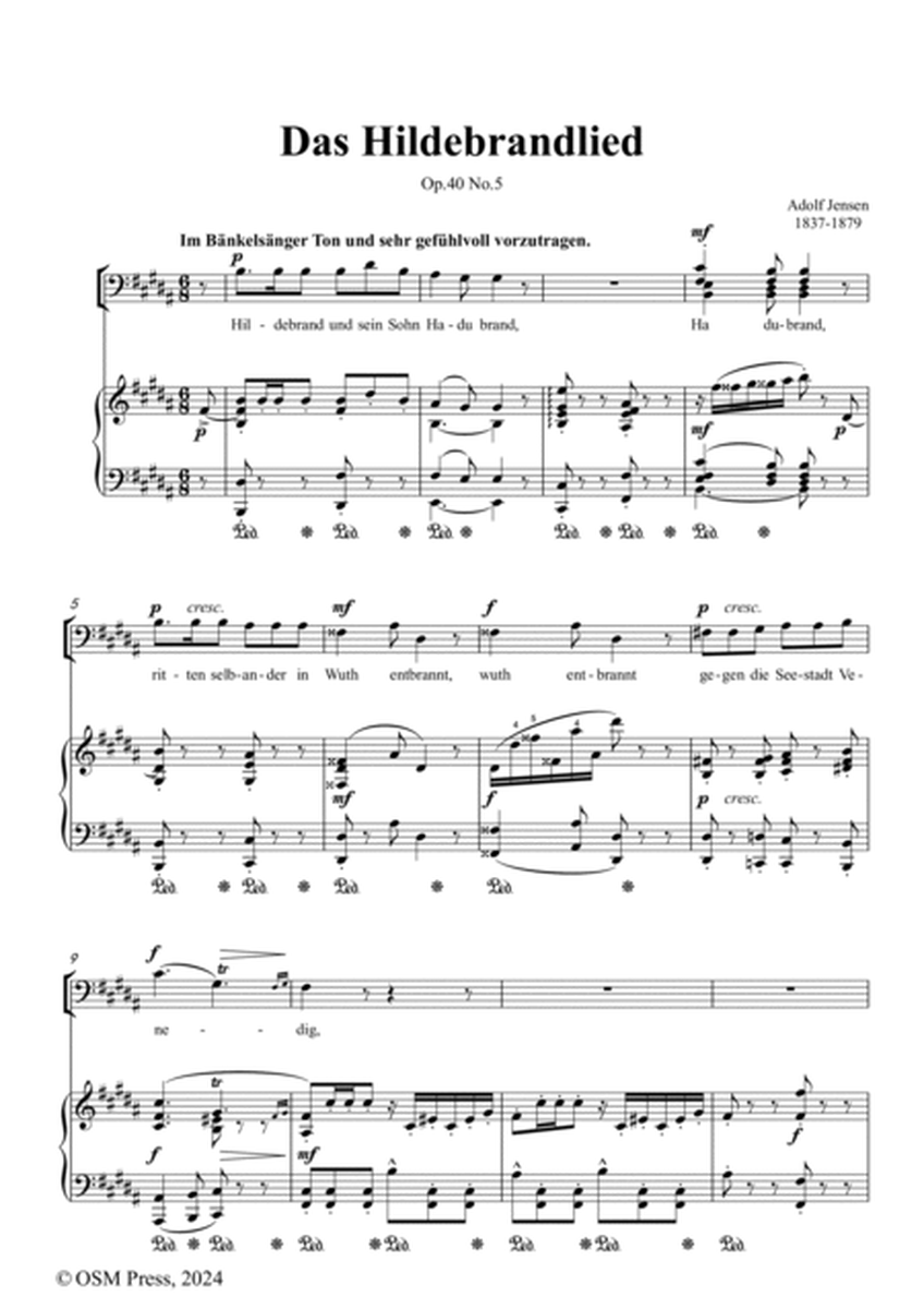 A. Jensen-Das Hildebrandlied,in B Major,Op.40 No.5