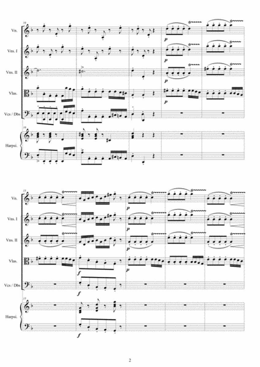 Vivaldi - Violin Concerto in D minor RV 235 for Violin, Strings and Harpsichord image number null