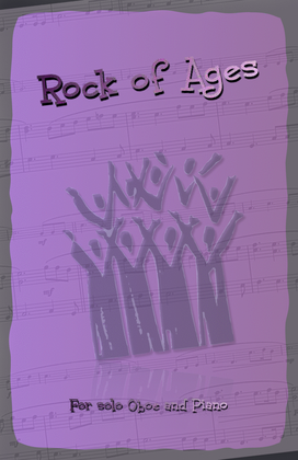 Book cover for Rock of Ages, Gospel Hymn for Oboe and Piano