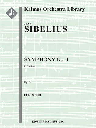 Book cover for Symphony No. 1 in E minor, Op. 39