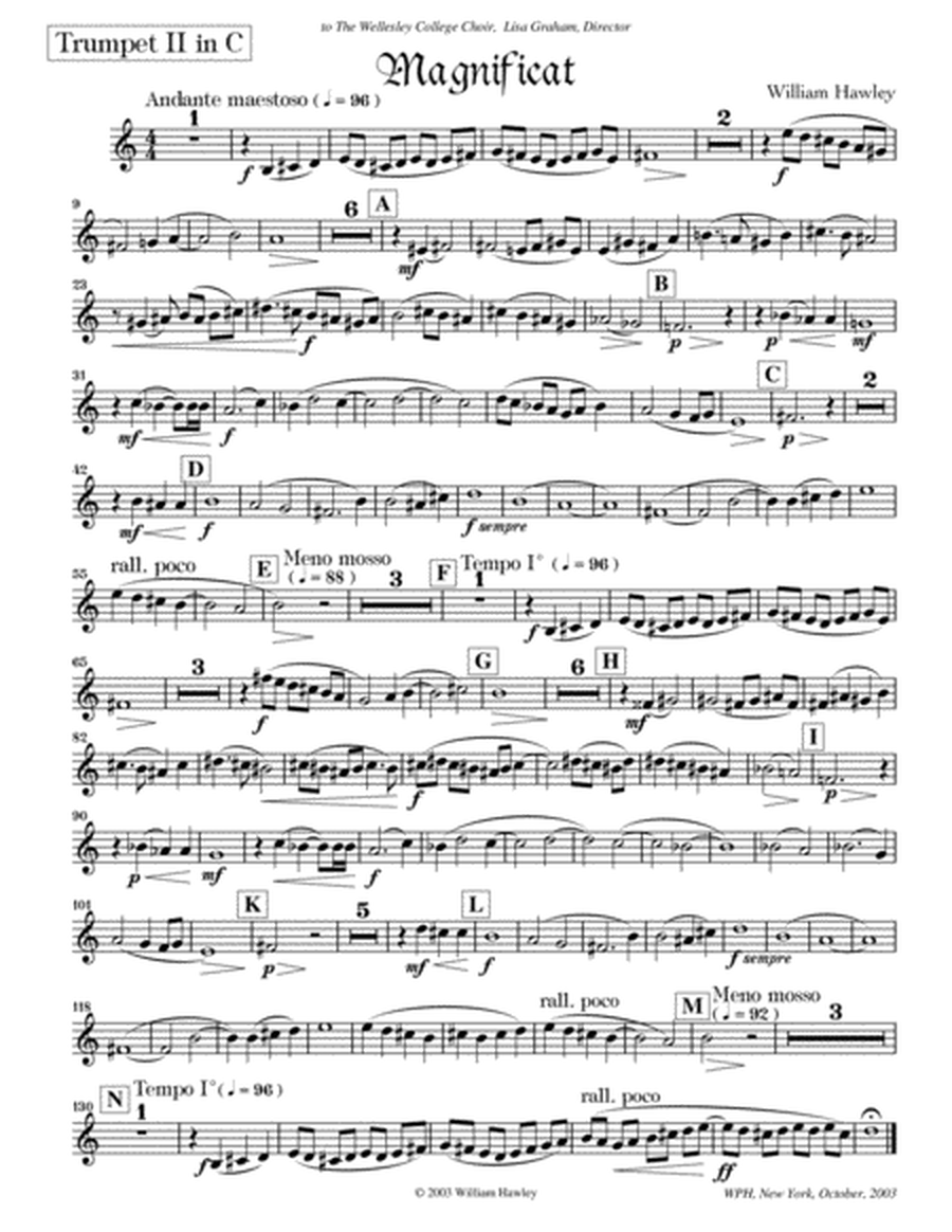 Magnificat (Set of Parts, Brass Ensemble, SATB Version)