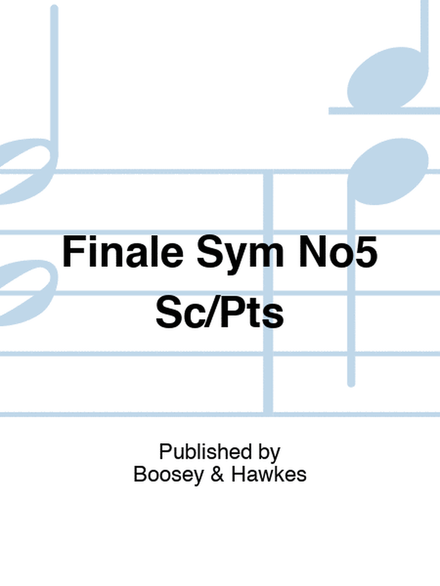 Finale Sym No5 Sc/Pts