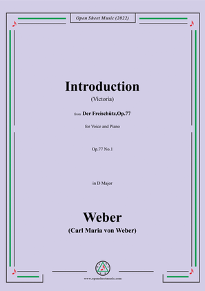 Book cover for Weber-Introduction(Victoria),from 'Der Freischütz,Op.77'