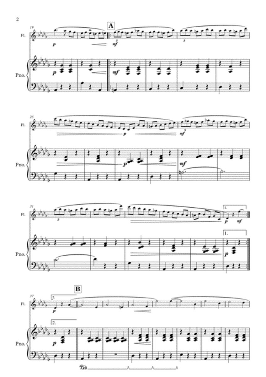Waltz in D Flat, Op. 64 arranged or Flute & Piano