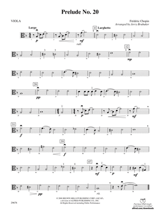 Book cover for Prelude No. 20: Viola