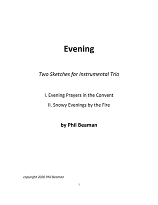 Evening-2 Sketches for Clarinet Trio