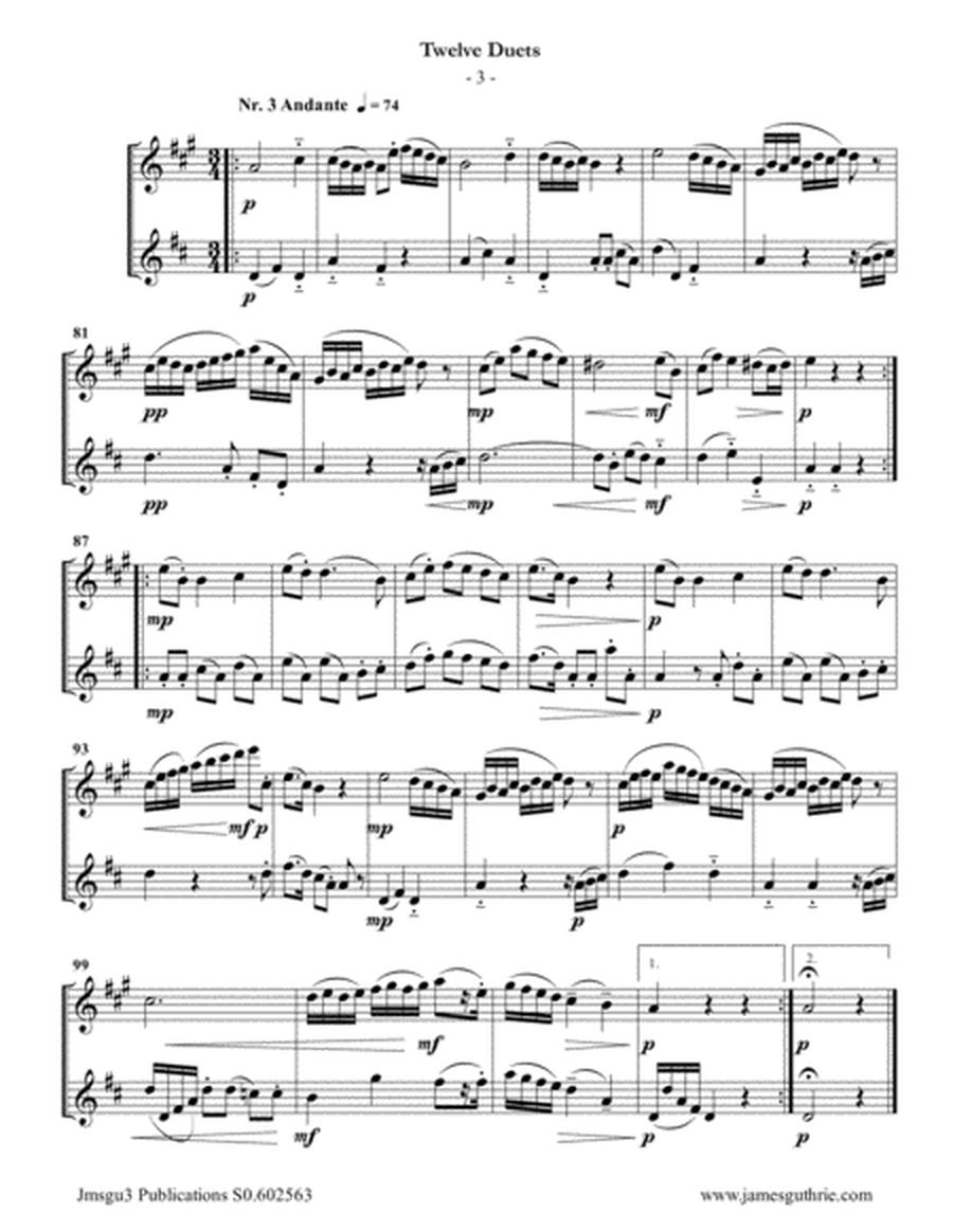 Mozart: 12 Duets K. 487 for Soprano Sax & English Horn image number null