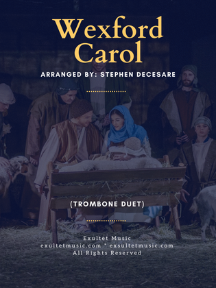 Book cover for Wexford Carol (Trombone Duet)