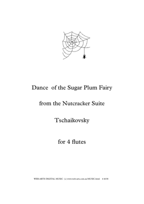 Book cover for DANCE of the SUGAR PLUM FAIRY for 4 flutes - TSCHAIKOVSKY