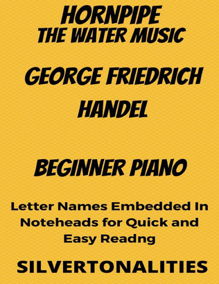 Book cover for Hornpipe the Water Music Beginner Piano Sheet Music