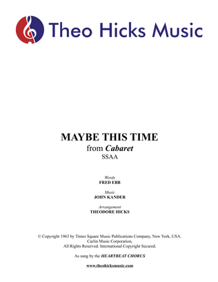 Book cover for Maybe This Time