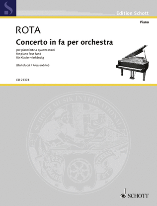 Book cover for Concerto in fa per orchestra