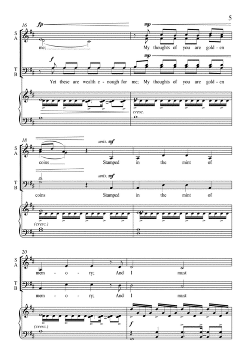 Wealth Enough for Me from For a Breath of Ecstasy (Downloadable Choral Score)