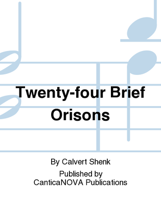 Book cover for Twenty-four Brief Orisons